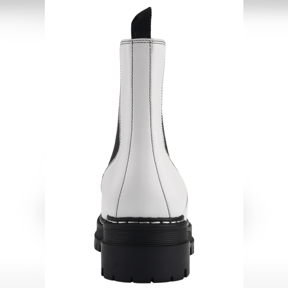 Marc Fisher Leather Patrick Chelsea Boot Lug Sole Moto Combat Boot Size 8 #644 - Picture 2 of 9